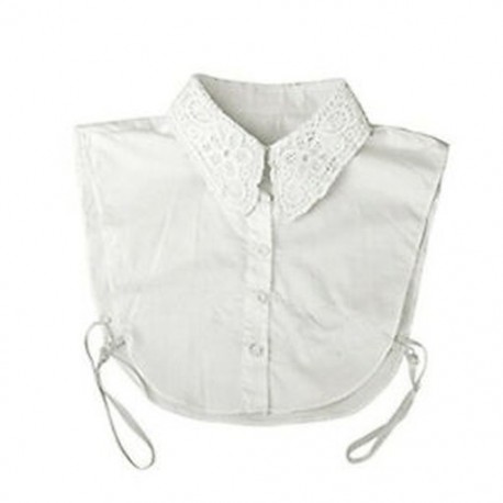 4X (1db elegáns női hamis félig leszerelhető blúz gallér witW3Z4