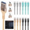 1x 3az1-es USB-kábel 8-pólusú mikro-USB C típusú töltőkábel iPhone X Samsung S9 töltőkábelhez Mikro USB-töltő