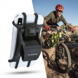 1x Kerékpár telefon-tartó univerzális mobiltelefon-tartó Bike kormánykerekes klip állvány GPS tartókeret