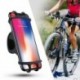 1x Kerékpár telefon-tartó univerzális mobiltelefon-tartó Bike kormánykerekes klip állvány GPS tartókeret