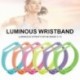 1x Világító szilikon Miband 3/4 szíj Pulsera színes csuklópánt csere tok szíj