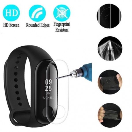 1x Képernyővédő fólia Mi Band 3 film, nano karcolásgátló hidrogél, TPU fólia a Xiaomi karkötőhöz 3