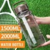 1x Vizes palack tornaterem itallal BPA-mentes Sport nagy kapacitású 1500 ML vagy 2000ML túrázáshoz