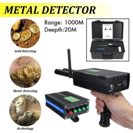 1x AKS Pro kézi antenna fém arany detektor kereső kereső 1000 méter ezüst drágakő szkenner