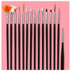 Körömfestő készlet - Ecsetek - Pontozó - Nyomdázó - Körömreszelő - Körmök és műkörmök festéséhez