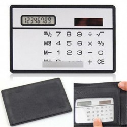 8 számjegy Ultra vékony Mini karcsú hitelkártya Solar Power Pocket számológép W