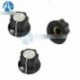 2db 16mm Top Rotary Control Turning Knob for Hole 6mm Dia. Shaft Potentiometer