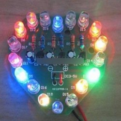 Szív LED - LED DIY Kits kamat Elektronikus gyártás Vicces DIY Kreatív születésnapi ajándék