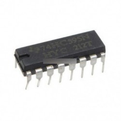 10db 2.0 ~ 6.0 V TOP SN74HC595N 74HC595 8-bites váltóregiszter DIP-16 IC