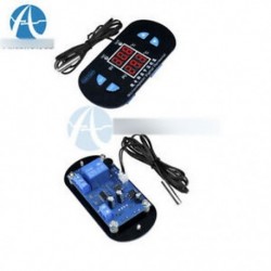 12 V-os verzió - W1308 AC 110V 220V DC 12V 10A digitális kettős LED termosztát hőmérséklet szabályozó