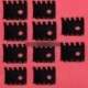 10db TO-220 hőcserélő fekete TO220 19x15x10mm IC hűtőborda alumínium jó