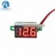 0,36 hüvelykes 4V ~ 30V piros mini LED panel Voltmeter feszültségmérő 2 vezeték 3-digitális