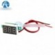 0,36 hüvelykes 4V ~ 30V piros mini LED panel Voltmeter feszültségmérő 2 vezeték 3-digitális