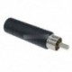 2db RCA férfi dugó 1/4 6,35 mm-es női jack audió adapter csatlakozóhoz