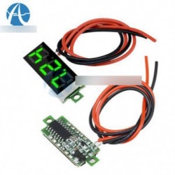 Zöld 0,28 "2 vezetékes Mini DC digitális panel feszültségmérő panel szerelés LED feszültség
