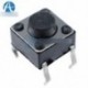 100db 6x6x5mm DIP átmenő lyuk 4pin tapintható nyomógombos kapcsoló pillanatnyi