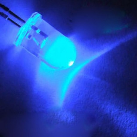 100db 5mm kerek kék víz tiszta LED fény dióda készlet