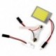 1 készlet fehér 24 LED COB Dome fény panel belső izzó T10 Festoon 12V olvasás