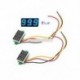 0,28 "kék 3-vezetékes LED DC 0-100V Voltmeter digitális kijelző feszültség panel mérő
