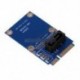 mSATA Mini PCI-e Express SATA SSD foglalat 7-pólusú SATA HDD konvertáló kártyaadapter