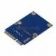 mSATA Mini PCI-e Express SATA SSD foglalat 7-pólusú SATA HDD konvertáló kártyaadapter