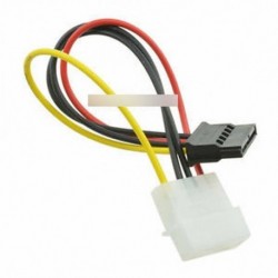 5db férfi női 4-pólusú hálózati meghajtó adapter kábel a Molex IDE SATA 15-pólusúhoz