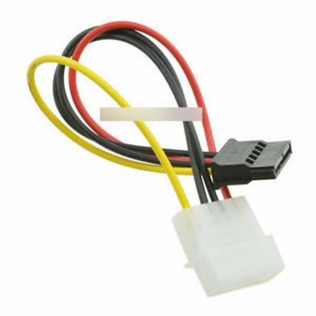 5db férfi női 4-pólusú hálózati meghajtó adapter kábel a Molex IDE SATA 15-pólusúhoz