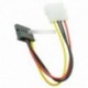 5db férfi női 4-pólusú hálózati meghajtó adapter kábel a Molex IDE SATA 15-pólusúhoz