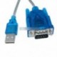 USB - RS232 soros port 9 pin DB9 kábel soros COM portadapter átalakító kék