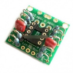 Dual OP Amp előerősítő DC erősítő kártya NYÁK az NE5532 OPA2134 OPA2604 AD826-hoz