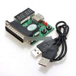 4 USB PC diagnosztikai kártya - 2 4 Számjegy 3 in1 PCI PCI-E PC elemző elemzés Diagnosztikai kártya USB POST kártya