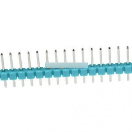 Zöld - 10db 40Pin 1x40P Férfi 2,54 mm-es áttörhető tűs fejléc kék / piros / sárga / zöld / fehér