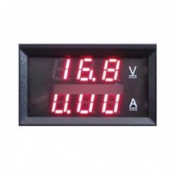 Piros   piros voltmérő - Piros LED feszültségmérő DC100V 10A piros LED Amp Dual Digital feszültségmérő