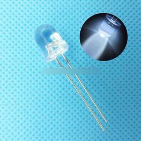 50db forduló 8MM fehér víz tiszta LED fény diódák Led lámpa izzó készlet