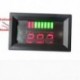 12V ACID ólom akkumulátor kapacitás jelző töltés szint LED tesztelő vörös feszültségmérő