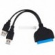 USB 3.0 - SATA 22Pin adapter - USB  3.0 SATA 7   6 13Pin / 15Pin / 22Pin merevlemez meghajtó adapter csatlakozó kábel