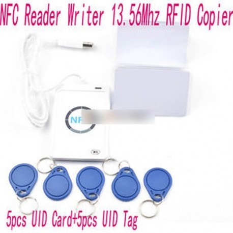 ACR122u NFC olvasó és író 13.56MHz RFID másológép   5db UID kártyák   címkék