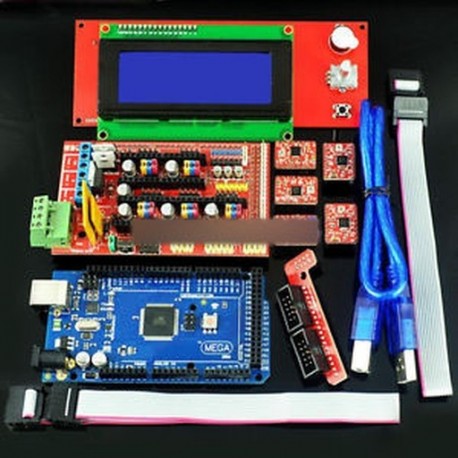 3D nyomtatókészlet RAMPS 1.4   Mega 2560   5db A4988   LCD 2004 RepRap Prusa i3