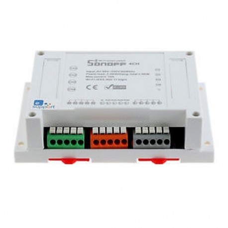 Sonoff 4CH WIFI távkapcsoló automatizálás szerelése Din Rail Home telefonra APP