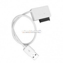 SATA Slimline - USB 2.0 adapterkábel Laptop CD DVD Rom Drive 7   6 13Pin White