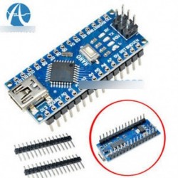 Nano V3.0 USB ATmega328P-AU mikrokontroller készlet 16MHz 5V CH340G kártya Arduino