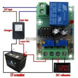 XH-M601 DC 12V - 12V / 24V 6-60V akkumulátor töltő vezérlőpanel Töltő tápfeszültség kapcsoló modul