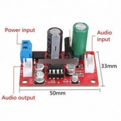 NE5532 dinamikus mikrofon sztereó előerősítő panel DIY DC9-24V AC8-16V