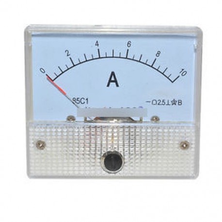 DC10A GB / T7676-98 Analóg panel AMP árammérő mérőmérő 85C1 Fehér 0-10A