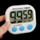 Nagy LCD digitális időzítő Konyha főzés Számlálás fel hangos riasztás mágneses