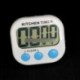 Nagy LCD digitális időzítő Konyha főzés Számlálás fel hangos riasztás mágneses