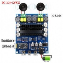 2X120W Bluetooth 4.0 - TPA3116D2 120W X 2 Bluetooth 4.0 hangvevő digitális erősítőpanel tok