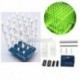 Zöld 4X4X4 könnyű kocka készlet Arduino uno pajzs LED precíz DIY készlet