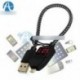 1.2M-os intelligens feszültségáram LED-kijelző Micro USB szinkronizálási adatok gyors töltő kábel