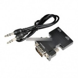 HDMI-VGA-VGA-átalakító   audiokábel-támogatás 1080P jelkimenet